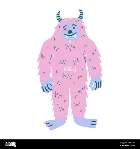 Pink yeti illustration Stock Vector Image & Art - Alamy