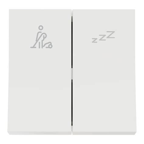 MLDMSW2M_WH - Switch, Miluz Lara, DND and MMR, 2 module, white ...