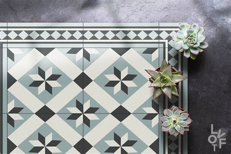 Geometry Mosaic Linoleum Rug, Beige Vinyl Floor Mat, Gray Vinyl Rug ...