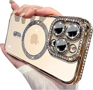 Erams Online for iPhone 13 Pro Military Drop&Camera Luxury Bling ...