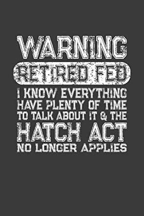 Warning Retired Fed: A Retirement Gift Notebook for Retiring Federal ...