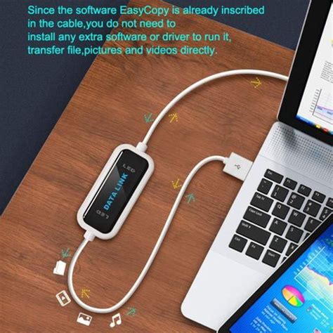 microware 2-in-1 Cable 0.2 m Data Transfer Cable between Two Laptops ...