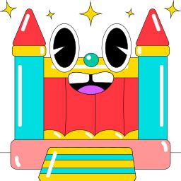 Inflatable castle Stickers - Free entertainment Stickers