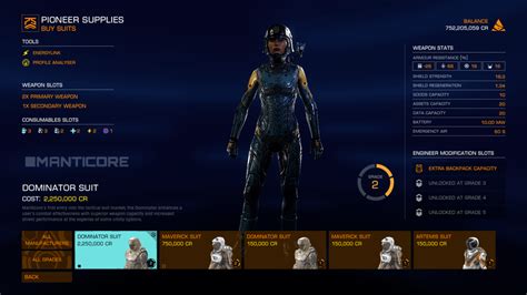 upgraded dominator suit with more backpack space 15:44 1/23/22 : r ...