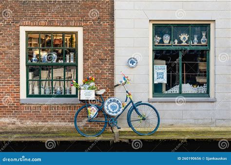 Typical Delft House Windows of Handpainted Delftware Factory Along the ...