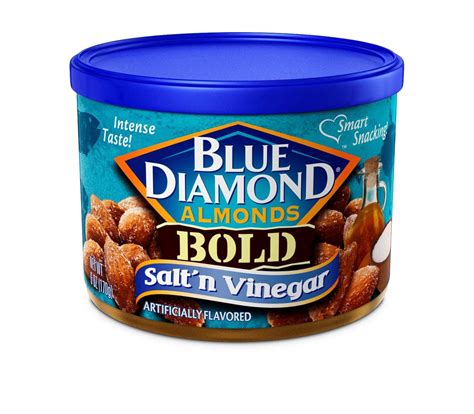 Amazon.com : Blue Diamond Almonds Salt N' Vinegar Flavored Snack Nuts ...