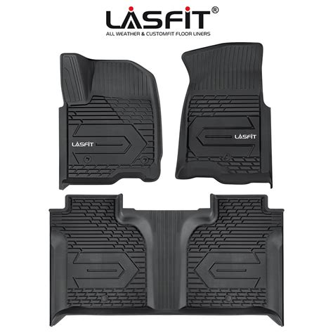 Lasfit All-Weather Floor Mats for 2019-2022 Chevy Silverado/GMC Sierra ...