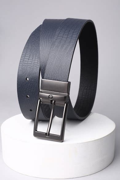 Buy Men Navy Textured Leather Formal Belt Online - 39761268 | Louis ...