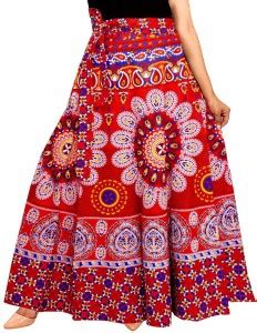 Club Fabrica Printed Women Wrap Around Red Skirt - Buy Club Fabrica ...