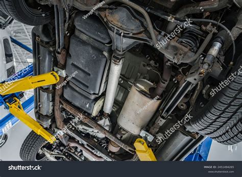 Vehicle Undercarriage Repair Theme Car On Stock Photo 2451494265 ...