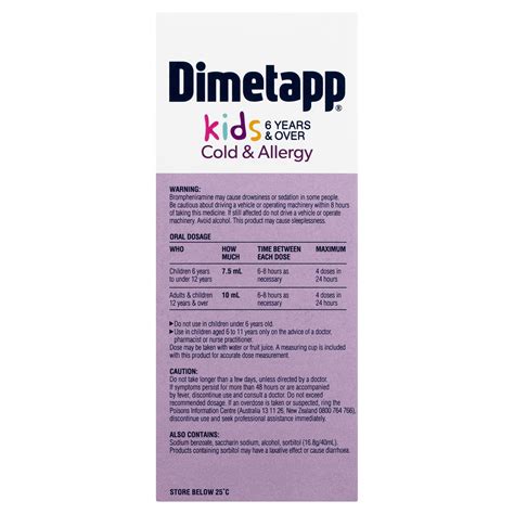 Dimetapp Cold/Allergy Uses, Side Effects – NIQDZF