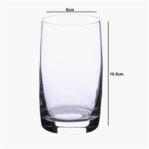 Buy BOHEMIA CRYSTAL Ideal Transparent Glass Tumbler - 250ml - Set of 6 ...