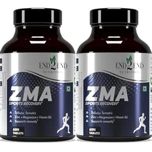 End2End Nutrition Zinc Magnesium Aspartate (ZMA) Supplement for Men ...