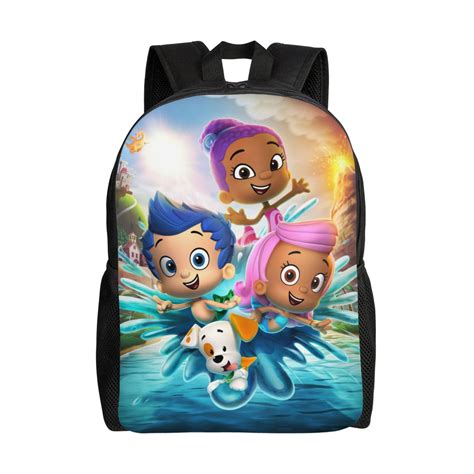 Bubble Guppies Laptop Backpack Lightweight Basic Unisex Daypack School ...