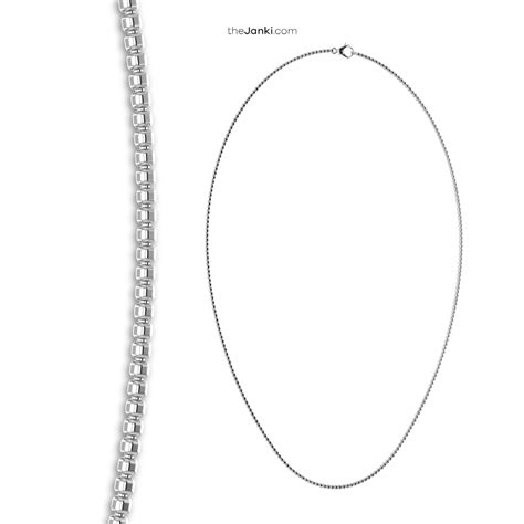 Janki 925 Sterling Silver Golden Italian Happy Ball Chain | Radiant ...