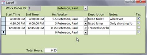 Image result for Access Work Order Database