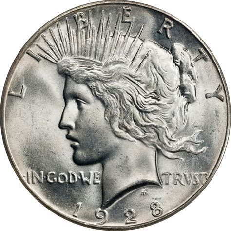1928 Peace Silver Dollar. MS-64 (NGC). CAC. SBP2024年6月加州#6/7/8-美国钱币网拍 ...
