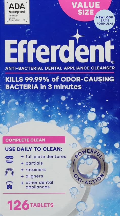 Efferdent Retainer & Denture Cleaner Tablets, Nepal | Ubuy