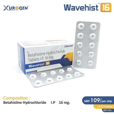 Betahistine (16mg) Tablet – Wavehist 16 Tablet
