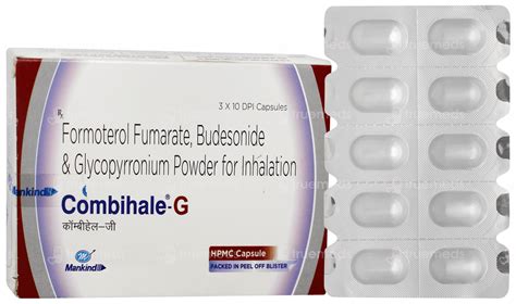 Combihale G 3 Pack Of 10 Capsules - Uses, Side Effects, Dosage, Price ...