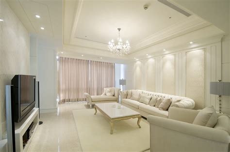 92平方米小客厅黄色布艺沙发装修效果图_别墅设计图
