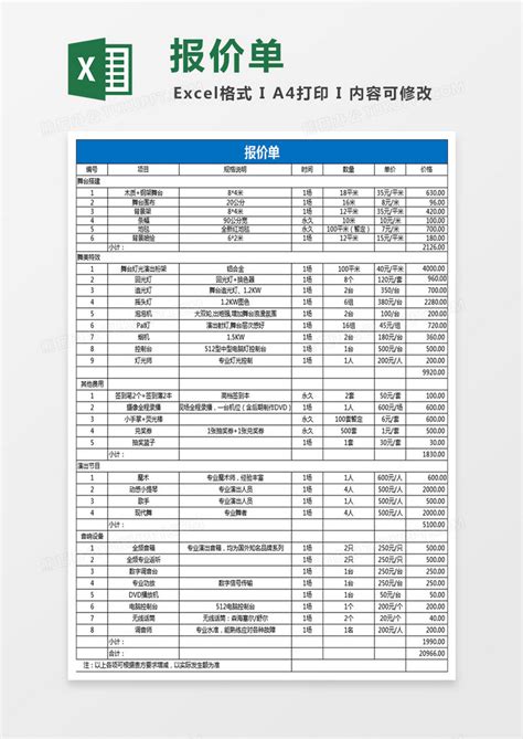 年会表演及晚宴费用预算EXCEL表格模板下载_EXCEL_图客巴巴