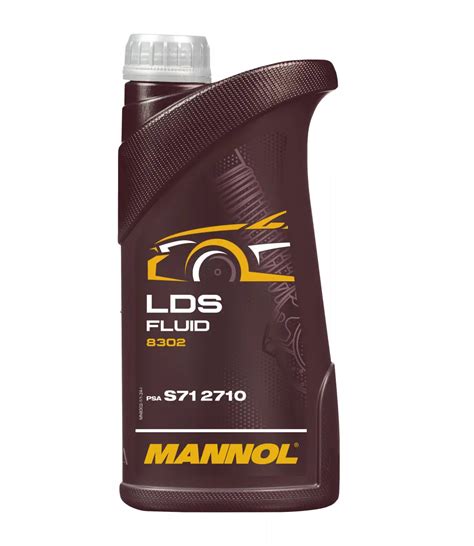 MANNOL 8302 LDS Hydraulic Fluid - Synthetic Red Fluid 1L PSA S712710 ...