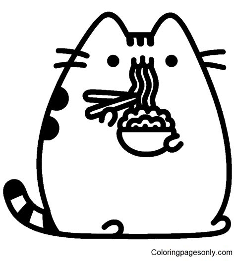 Cute Pusheen Coloring Pages Printable - udlvirtual.esad.edu.br