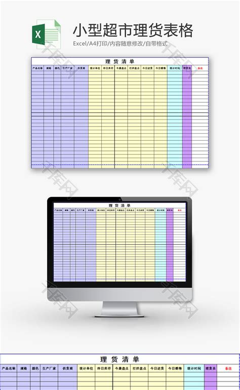 日常办公用品采购台账明细表Excel模板下载_熊猫办公