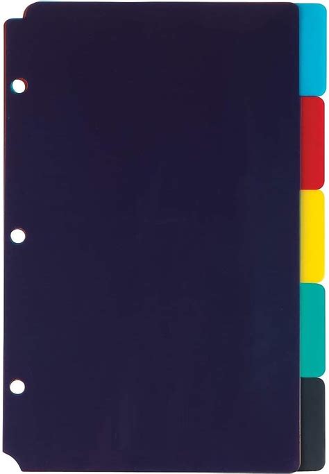 1InTheOffice Mini Binder dividers 5x8, 5 tab India | Ubuy
