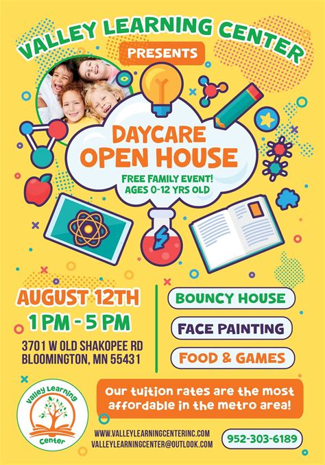 Daycare Open House Flyers