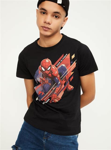 Buy Boys Spiderman Printed T-shirt Online at just Rs. 499.0 ...