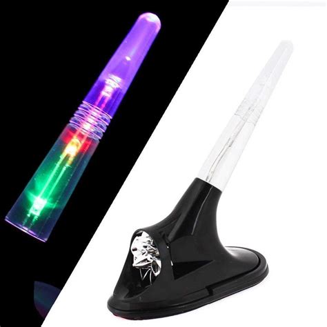 MIZZEO Premium Wind Powered LED Light Car Antenna Balck for Hyundai ...