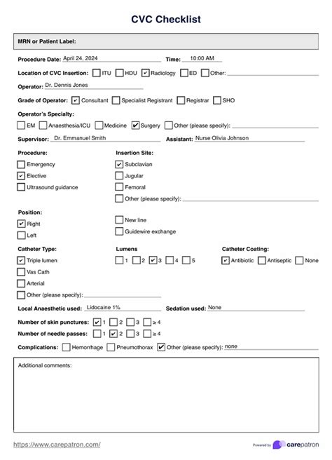 CVC-Checkliste und Beispiel | Kostenloser PDF-Download