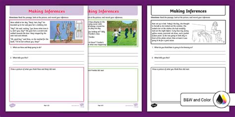 Making Inferences Worksheets | Resource | Twinkl USA