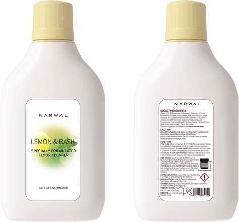 Narwal Detergent Lemon & Basil Sepcially formulated Floor Cleaner ...