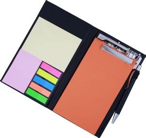COI RUST COLOR Memo Note Pad/Memo Note Book with Sticky Notes & Clip ...