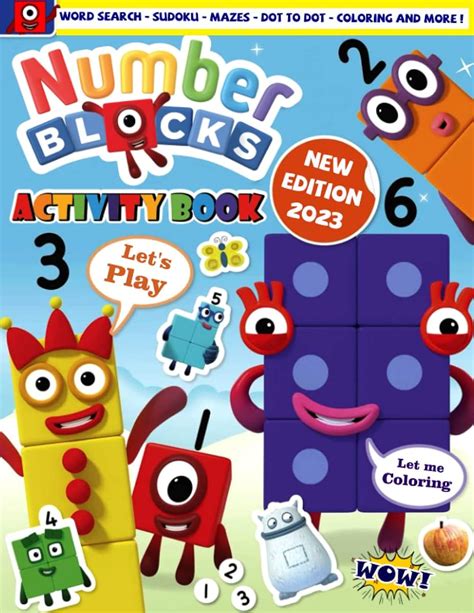 Number Activity Blocks Book Challenging Activities Including Coloring ...