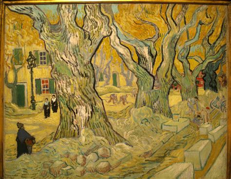 Vincent van Gogh - The Road Menders St Remy 1889 by Vincent van Gogh ...