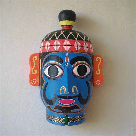 Handcrafted Folk Mask - Anabothanayaka – The Blue Trunk