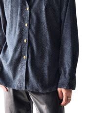 【ERIN LONDON】 Python print faux suede shirt / Blue | ELCASION/ELCA