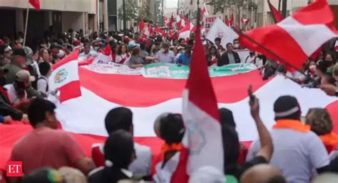 Peru: Protest in Peruvian capital Lima against President Castillo - The ...