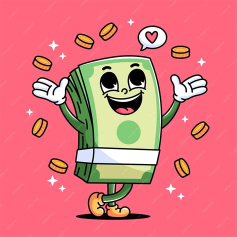 Premium Vector | Happy money cartoon