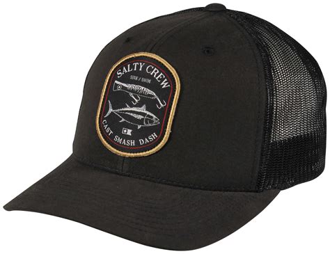 Salty Crew Surface Retro Trucker Hat - Black
