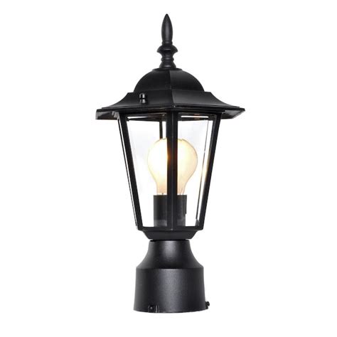 Maxim Lighting Builder Cast 15.25-in Black Traditional Outdoor Post ...