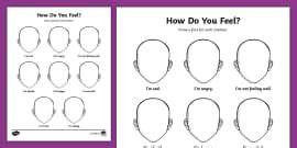 What Are You Feeling? Social Emotional Learning Worksheet for K-2nd Grade