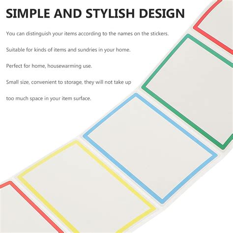 Buy Garneck Meme Stickers 1 Roll of Name Tag Stickers Colorful Border ...