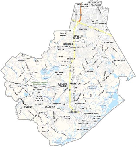 Fort Bend County Map, Texas - US County Maps