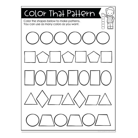 Color Pattern Worksheet for Math 的图像结果