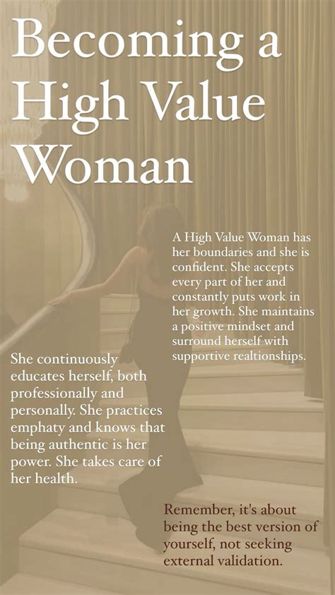 How to become a high value woman – Artofit